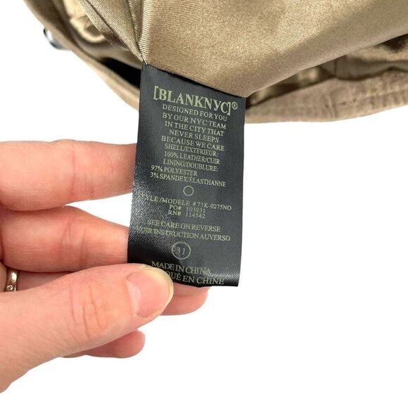 Blank NYC 100% genuine suede‎ leather mini skirt Size 31 brown - Picture 7 of 9